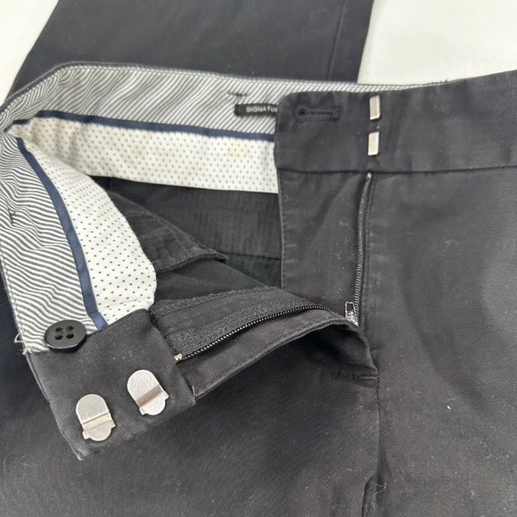 Talbots Women's Sz 4 Pant Signature Dress Slacks Two Back Pockets Black Preowned - Picture 4 of 14